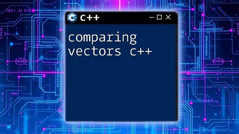 compare vectors c++|Can I use ' == ' to compare two vectors. I tried it and seems to be .